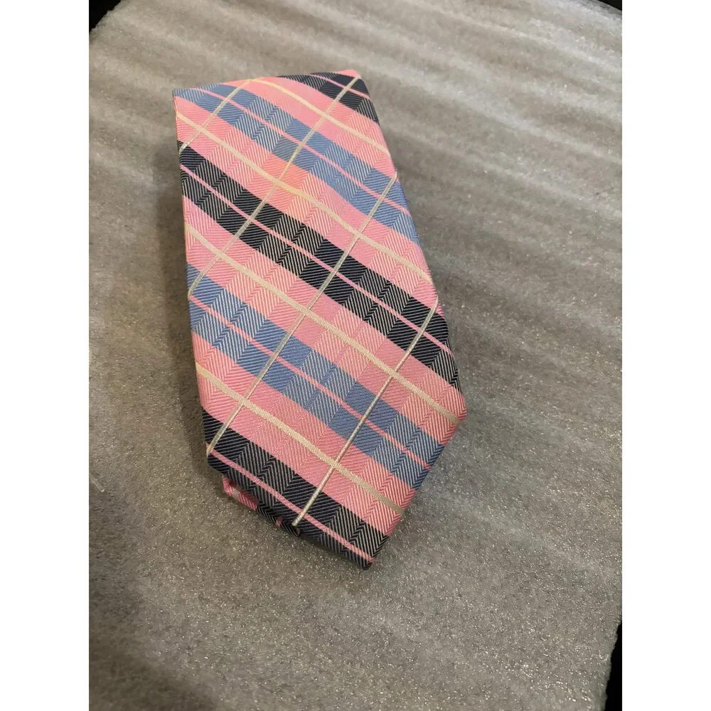 Nautica Pink w/ Stripes 100% Silk 60.5in Tie